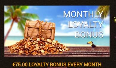 €75 Monthly Bonus at Caribic Casino
