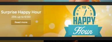 Happy Hour €100 Bonuses from CasinoExtra