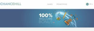 100% First Deposit Bonus at Chance Hill