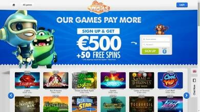 Slottyvegas €500 Bonus + 50 Free Spins Welcome Pack