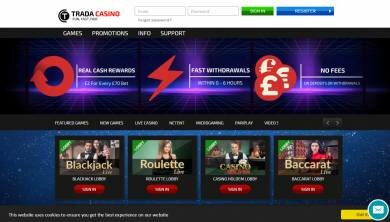 TradaCasino Review and Ratings
