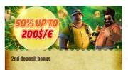 50% Second Deposit Bonus at BobCasino