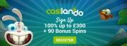 100% Welcome Bonus and 90 Spins at Casilando