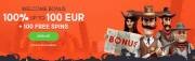 100% Welcome Bonus + 100 Free Spins at GunsBet